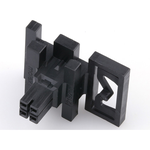 Conn Housing RCP 8Power POS 2.5mm Crimp ST Panel Mount Black Bag