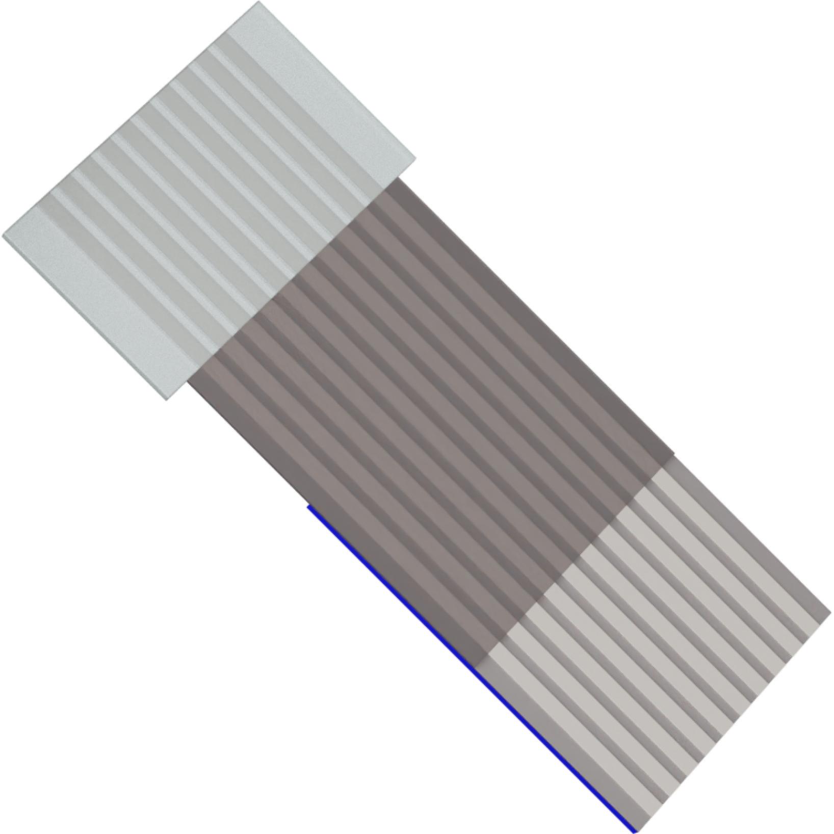 Molex-153660101 Assemblage de câble plat/ruban Cable Assembly 0.102m 0.5mm 10 to 10 POS Premo Flex FFC Jumper to Premo Flex FFC Jumper M-M Bag