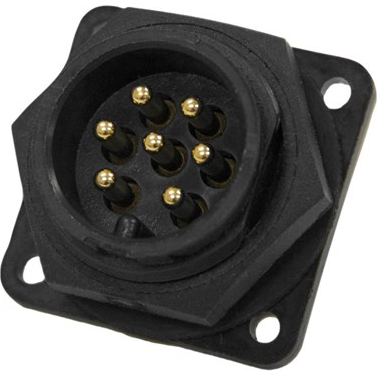 Switchcraft-14182-7PG-300 Connettore circolare Conn Circular PIN 7 POS Solder ST Panel Mount 7 Terminal 1 Port Bulk