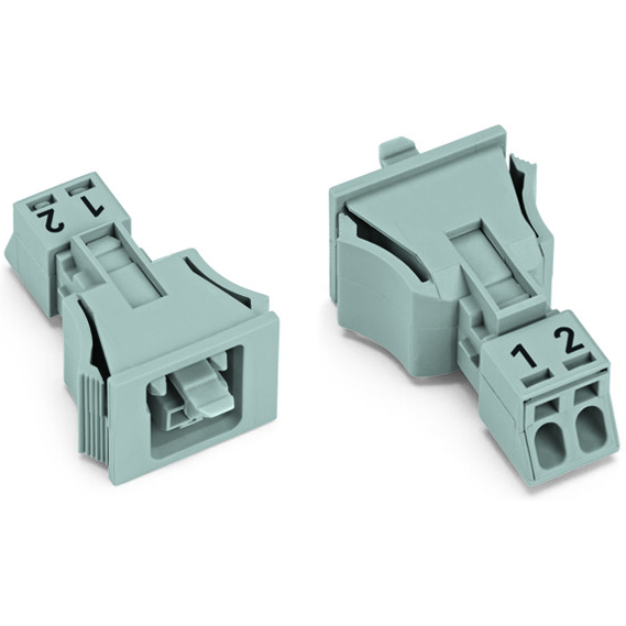 WAGO-890-742 电源连接器 Conn Power SKT 2 POS Faston ST Cable Mount 2 Terminal 1 Port Box