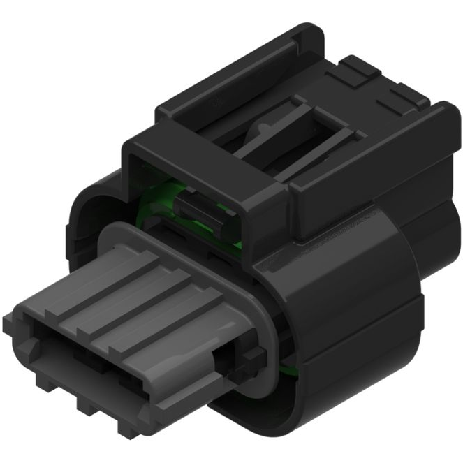 Delphi-13791661 Einzeladersteckverbinder, Gehäuse 3 Way Female APEX 2.8 Connector Black