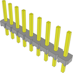 Conn Unshrouded Header HDR 9 POS 2.54mm Solder ST Top Entry Thru-Hole Bulk