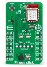 MikroElektronika-MIKROE-5874 RF/Drahtlos-Entwicklungsplatinen und Kits WIRL-PRO2 RF Module Click Board