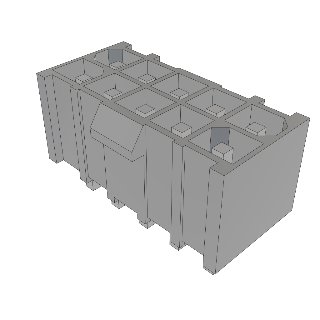 Samtec-IPBT-105-H1-T-D Steckverbinderleisten und Leiterplattenbuchsen Conn Wire to Board HDR 10Power POS 4.19mm Solder ST Top Entry Thru-Hole Power Mate® Tube