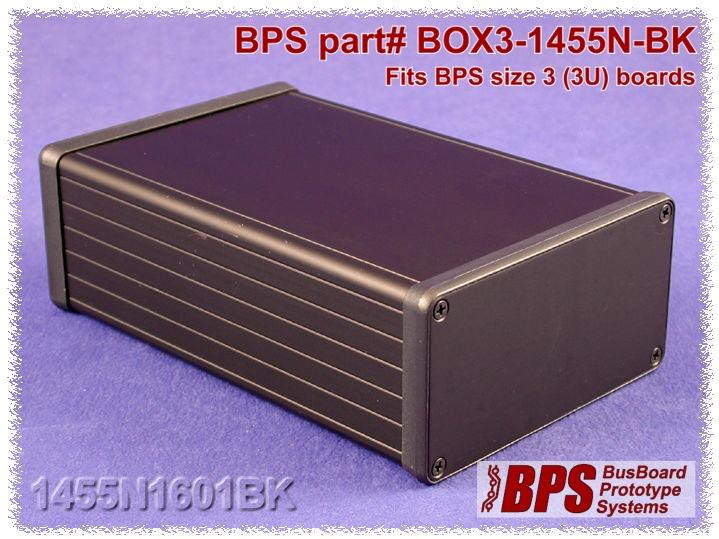 BusBoard Prototype Systems-BOX3-1455N-BK Scatole, contenitori e rack Black Aluminum Extruded Aluminum Enclosure