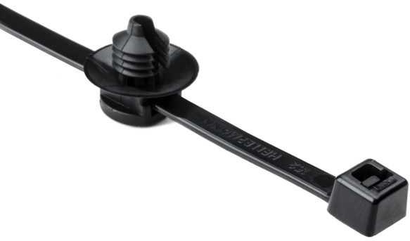 HellermannTyton-156-00157 Kabelbinder Cable Ties, Standard Locking Polyamide 6/6 Black 45mm 225N Bag