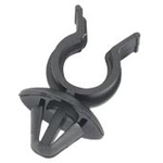Cable Management, Clip Nylon 6/6 Black Push Mount 13.7mm