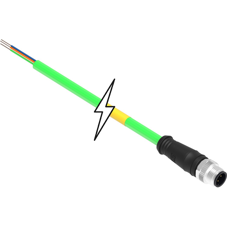 Molex-E10A00612M100 null Cse M12 Eth 4P Dc Ma Str Wsor 10M Se