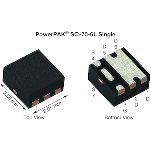 Vishay-SIA108DJ-T1-GE3 MOSFETs Trans MOSFET N-CH 80V 6.6A 6-Pin PowerPAK SC-70 EP T/R
