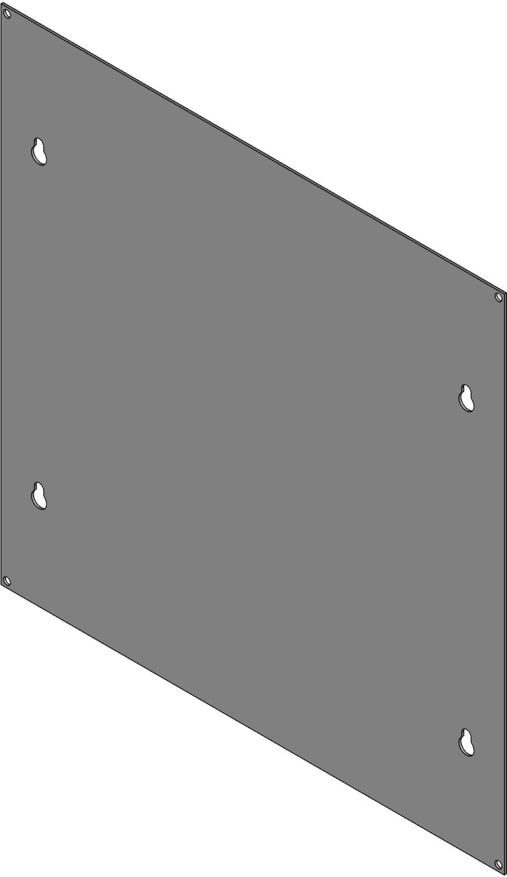 Hammond Manufacturing-CSFC1212 Kästen, Gehäuse und Gestelle Gray Steel Flush Mount Flush Cover