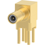 Conn SSMB 12GHz 50Ohm Solder RA Thru-Hole F Gold Bag