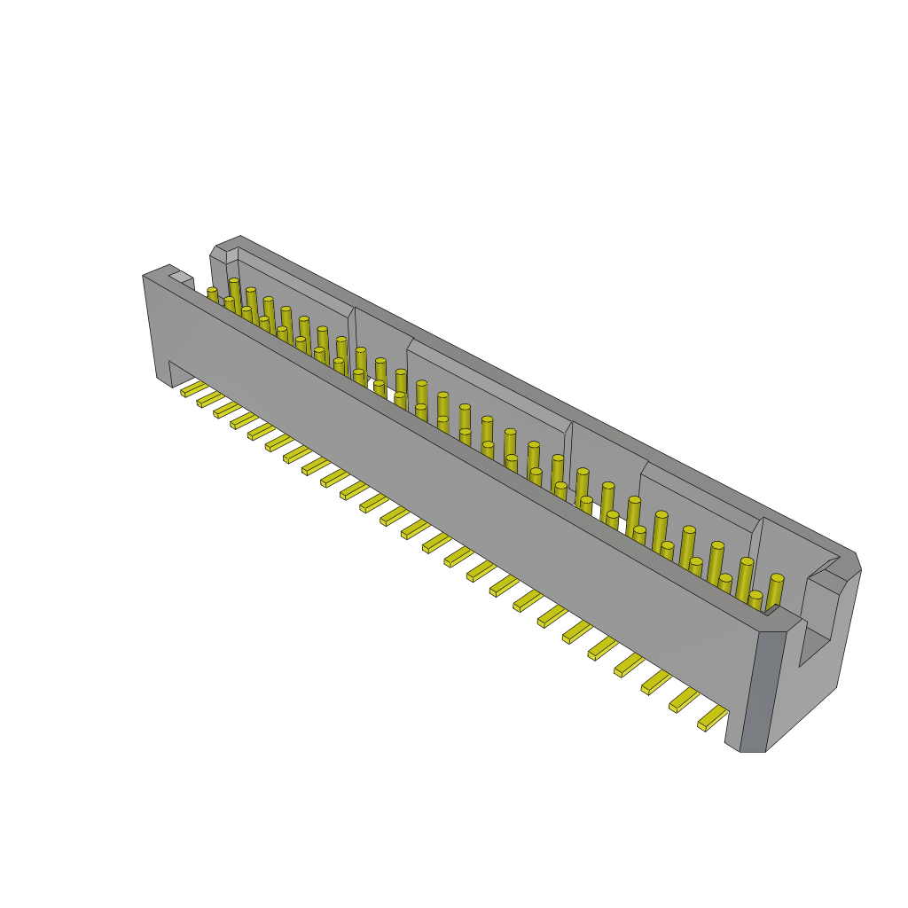Samtec-TFML-125-02-L-D Connector Headers and PCB Receptacles Conn Shrouded Header (4 Sides) HDR 50 POS 1.27mm Solder ST Top Entry SMD TIGER EYE™ Tube