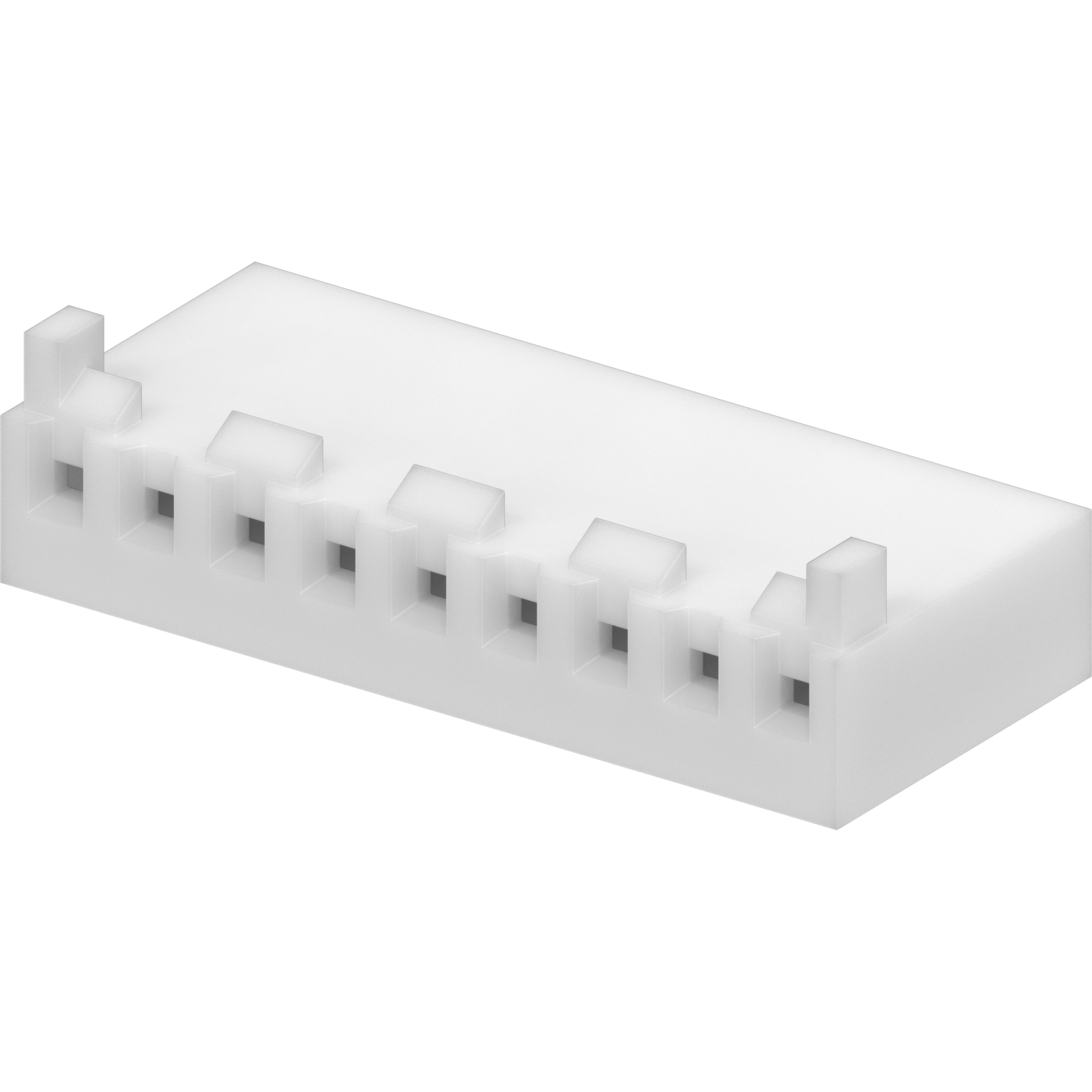 Molex-09-50-8093 Connector Discrete Wire Housing Conn Housing F 9 POS 3.96mm Crimp ST Cable Mount Natural KK® Bag