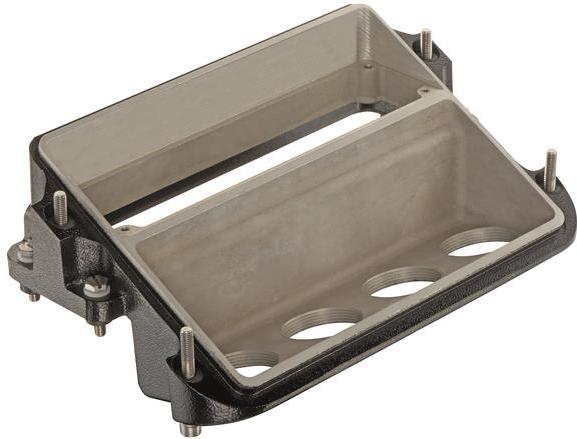 HARTING-19401340643 Adattatori Shrink Boot Carrier Hood 90° 34HPR Shell Size Powder Die Cast Aluminum Screw Lock Han®