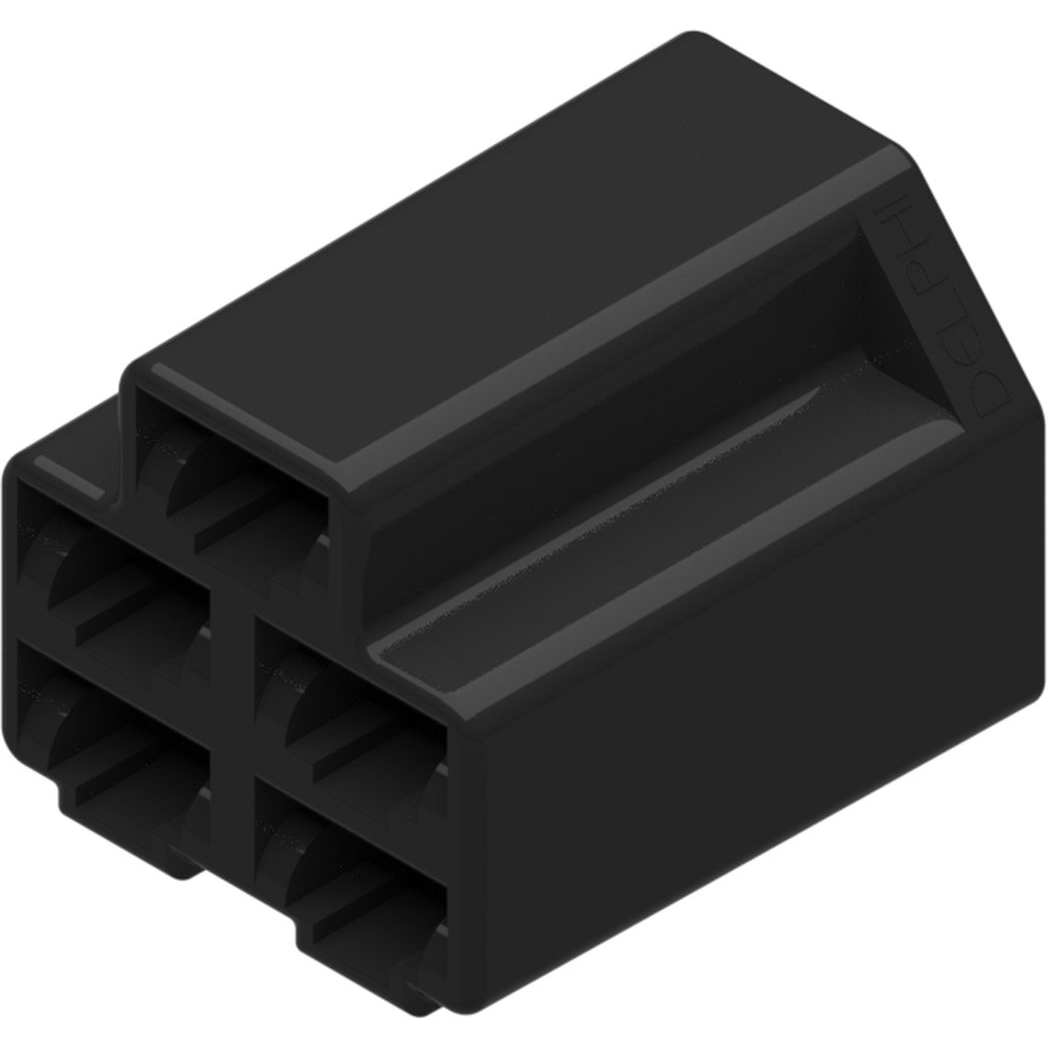 Delphi-2973422 Einzeladersteckverbinder, Gehäuse Conn Housing F 5 POS Crimp ST Cable Mount Black