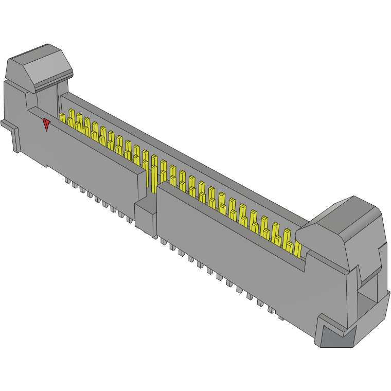Samtec-EHF-125-01-LM-D Piastre connettori e prese PCB Conn Ejector Header HDR 50 POS 1.27mm Solder ST Top Entry Thru-Hole Tube