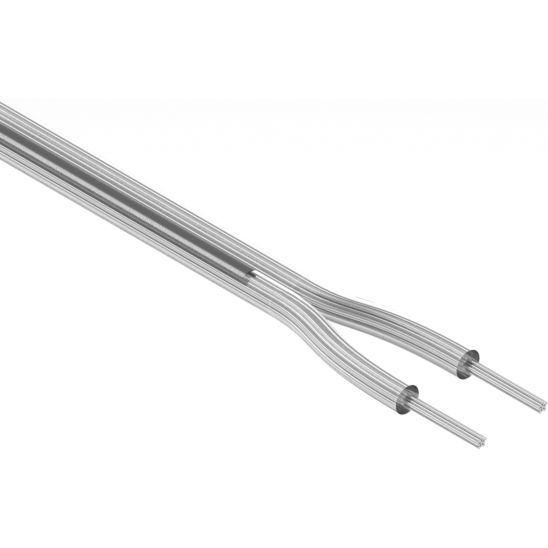 Tensility International-30-00406 Kabel, Mehrleiter Multi-Conductor Cable 2Conductors 24AWG 3.15mm 300V Clear Polyvinyl Chloride