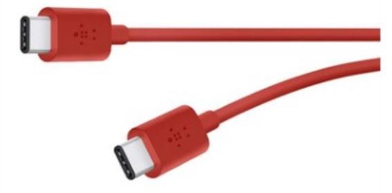 Belkin-F2CU043BT06-RED Cable Assembly USB Cable Assembly USB 1.8m USB 2.0 Type C to USB 2.0 Type C PL-PL