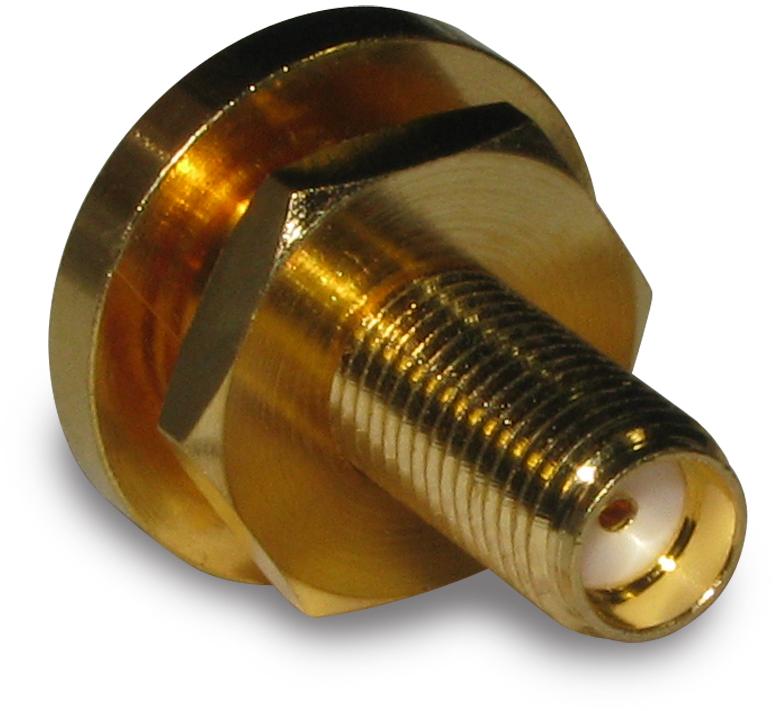 Amphenol RF-132170-11 Connettore RF Conn SMA Adapter F/F 0Hz to 18GHz 50Ohm ST Panel Mount Gold