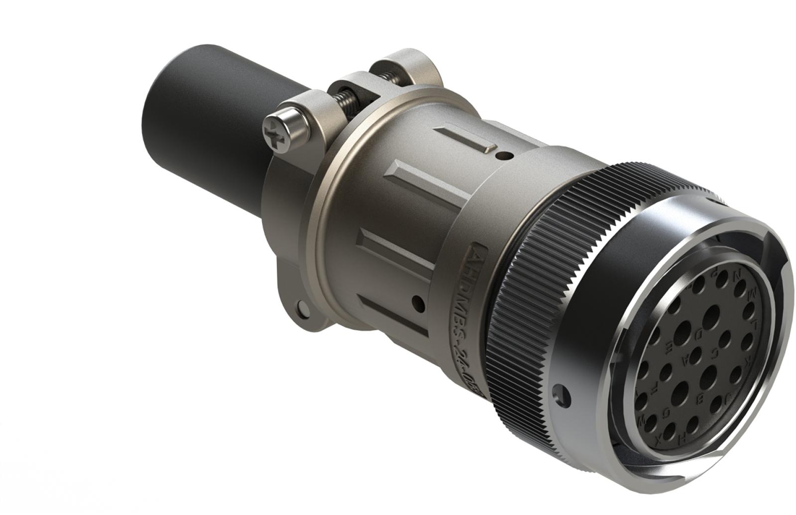 Amphenol-AHDM06-24-21SR-059 Steckverbinder, rund Conn Circular SKT 21 POS ST Cable Mount 21 Terminal 1 Port Box