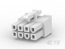 TE Connectivity-106527-8 Einzeladersteckverbinder, Gehäuse Conn Housing RCP 8 POS 4.2mm Crimp ST Cable Mount Natural Package