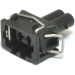 Conn Housing F 2 POS Crimp ST Cable Mount Black