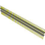 Conn Board Stacker HDR 50 POS 2.54mm Solder ST Top Entry Thru-Hole Bulk