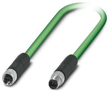 PHOENIX CONTACT-SPE-T1-M8MSM/2.0-99B/M8FSF null Cable Assembly Circular Network 2m 22AWG M8 Circular to M8 Circular 2 to 2 POS SKT-PIN