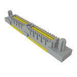 Conn Micro High Speed Terminal Strip HDR 104 POS 0.635mm Solder ST SMD Tray