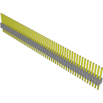Conn Unshrouded Header HDR 50 POS 1.27mm Solder ST Top Entry Thru-Hole Tube
