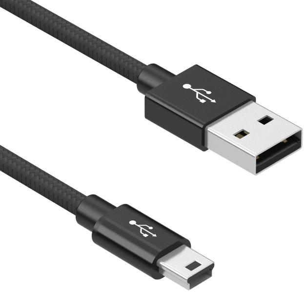 Tensility International-10-03386 Cable Assembly USB Cable Assembly USB 1m USB Type A to Mini USB Type B 4 to 5 POS PL-PL 28AWG