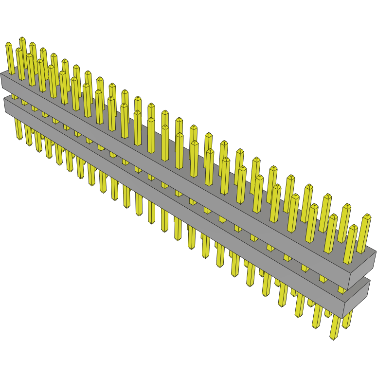 Samtec-TW-25-03-S-D-215-160 Connector Headers and PCB Receptacles Conn Board Stacker HDR 50 POS 2mm Solder ST Top Entry Thru-Hole Bulk