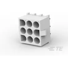 TE Connectivity-350742-1 Embases de raccordement et réceptacles PCB Conn Wire to Board HDR 9Power POS 6.35mm Solder ST Thru-Hole Bag