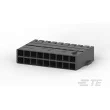 TE Connectivity-1718489-1 Einzeladersteckverbinder, Gehäuse Conn Housing RCP 18 POS 4mm Crimp ST Cable Mount Black Box