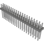 Conn Unshrouded Header HDR 40 POS 2mm Solder ST Top Entry Thru-Hole Bulk