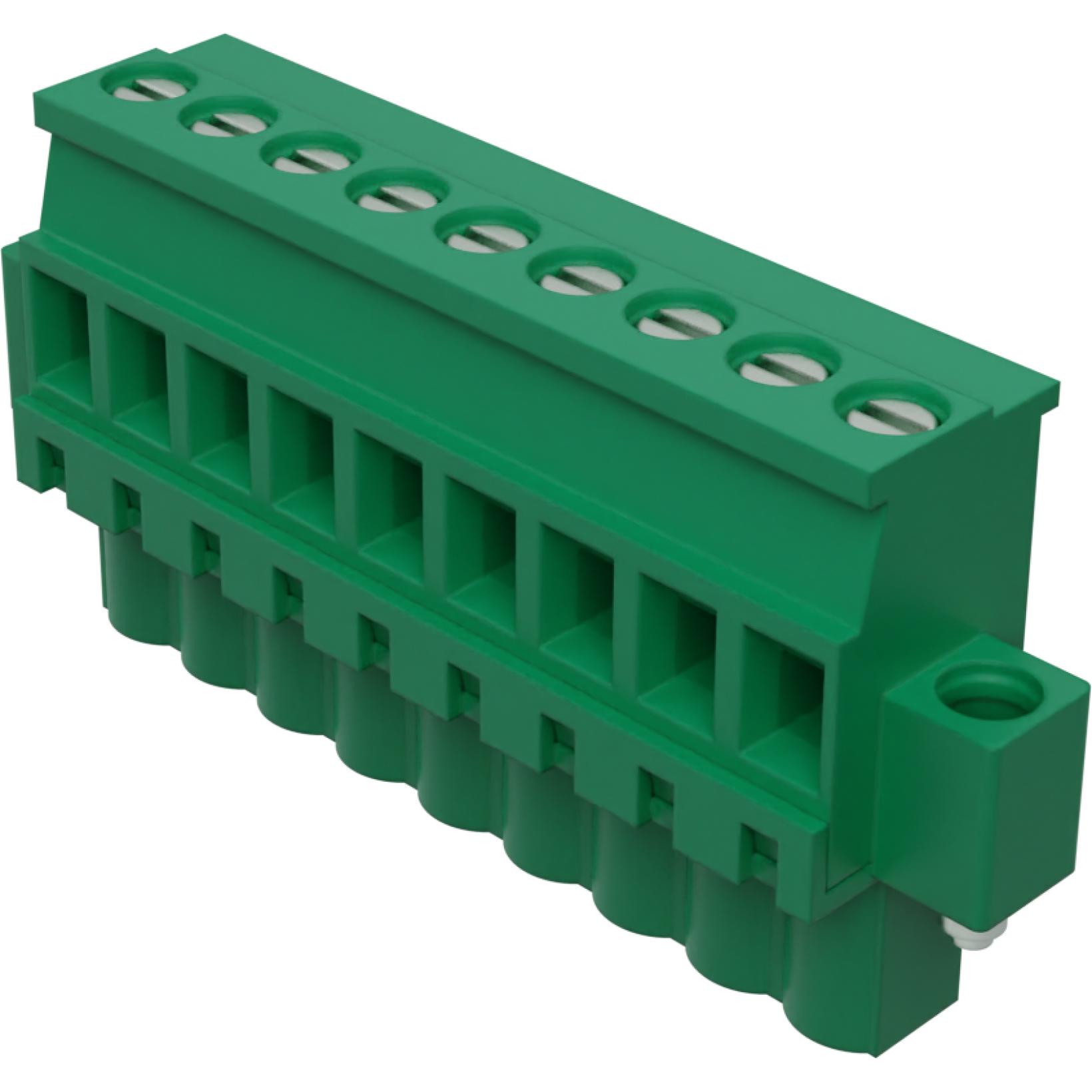 Molex-395277009 Steckverbinder, Klemmenblöcke Conn Eurostyle Block F 9 POS 5mm Screw ST Panel Mount 18A/Contact Eurostyle™