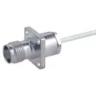 HUBER+SUHNER-25_TNC-50-3-9/133_NE Connector RF Conn Coaxial 0Hz to 11GHz 50Ohm ST Flange Mount RCP Gold Over Nickel Single