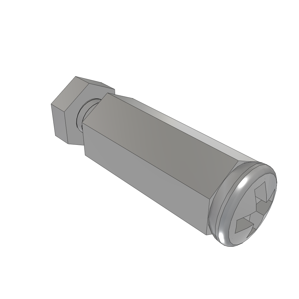 Samtec-SO-1115-03-01-01-L Distanzhülsen Standoff Hex M/F 4-40-THD 4.76mm-A/F 4.76mm-LG Aluminum 6061