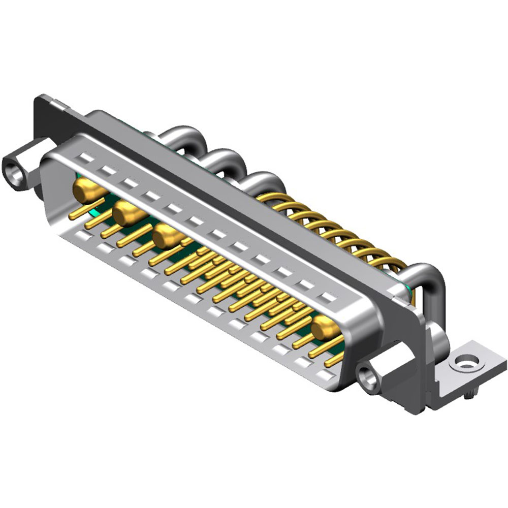 Molex-173107-1415 Raccordement D ultra-miniaturisé Conn Combo D-Sub M 4Power/32Signal POS 1.4mm/6.86mm Solder RA Thru-Hole 36 Terminal 1 Port FCT Products Carton