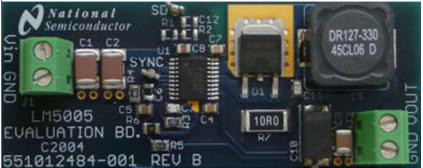 Texas Instruments-LM5005EVAL Energiemanagement, Entwicklungsplatinen und -kits LM5005 DC to DC Converter and Switching Regulator Chip 5V Output Evaluation Board