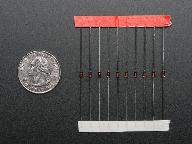 Adafruit Industries-1641 Juegos de componentes 1N4148 Signal Diode - 10 pack