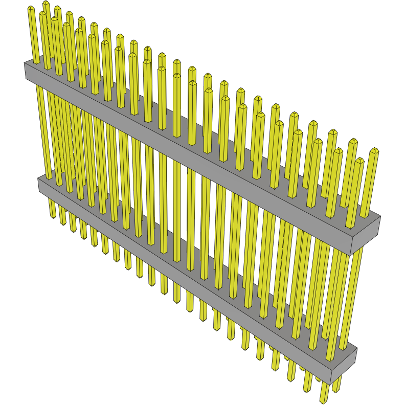 Samtec-TW-22-12-G-D-690-160 Piastre connettori e prese PCB Conn Board Stacker HDR 44 POS 2mm Solder ST Top Entry Thru-Hole Bulk