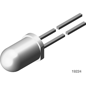 Vishay-TLCY6100 LED LED Uni-Color Yellow 593nm 2-Pin T-1 3/4 T/R