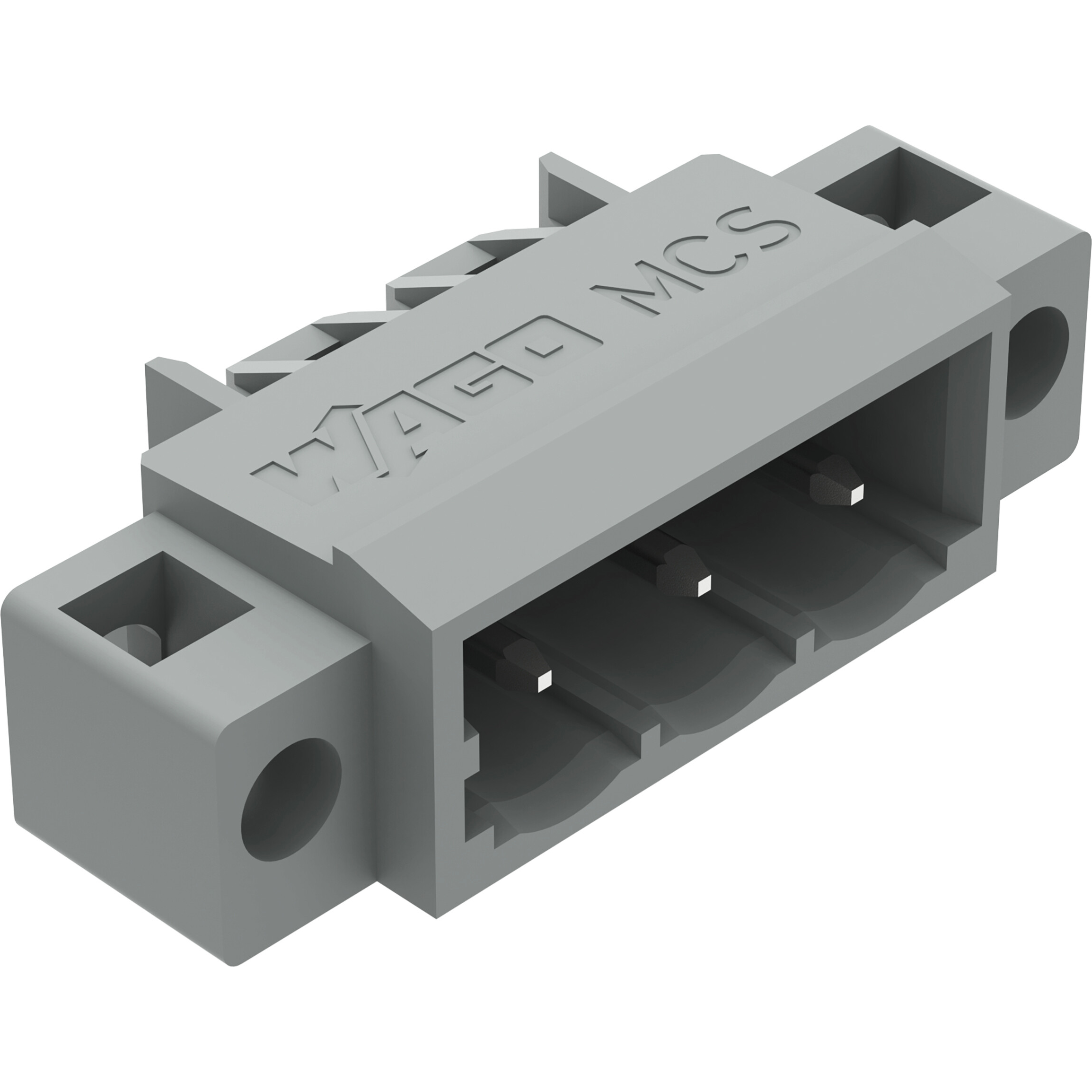 WAGO-231-433/040-000 Steckverbinderleisten und Leiterplattenbuchsen THT Male Header, 1.0 x 1.0 mm solder pin, angled, clamping collar, Pin spacing 5 mm, 3-pole