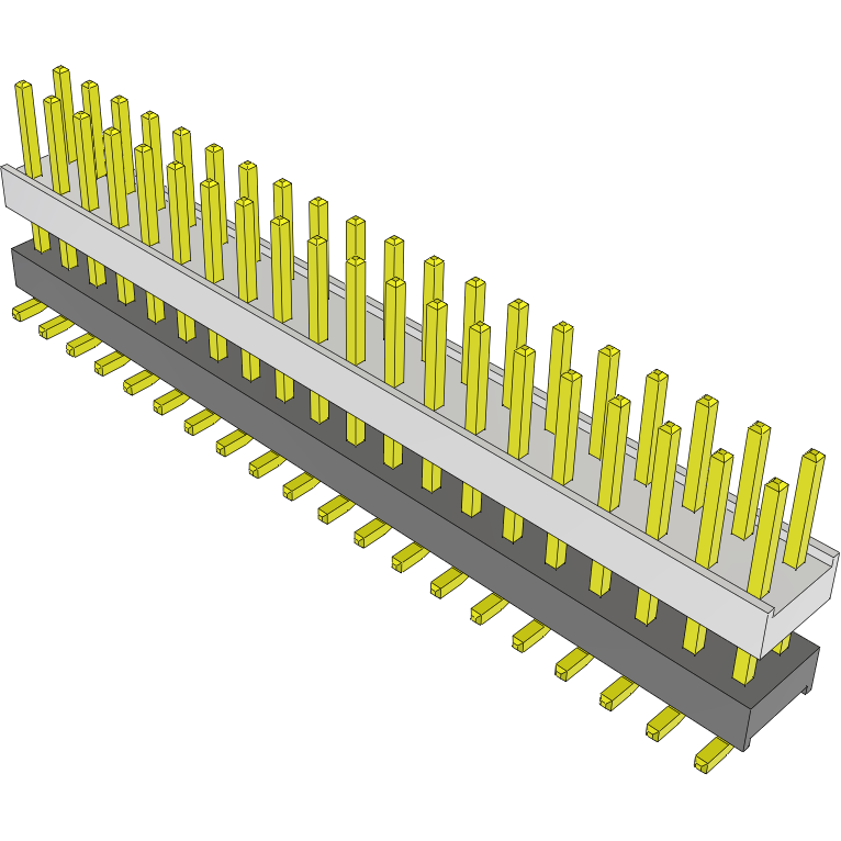 Samtec-HW-20-15-G-D-360-SM Embases de raccordement et réceptacles PCB Conn Board Stacker HDR 40 POS 2.54mm Solder ST Top Entry SMD Tube
