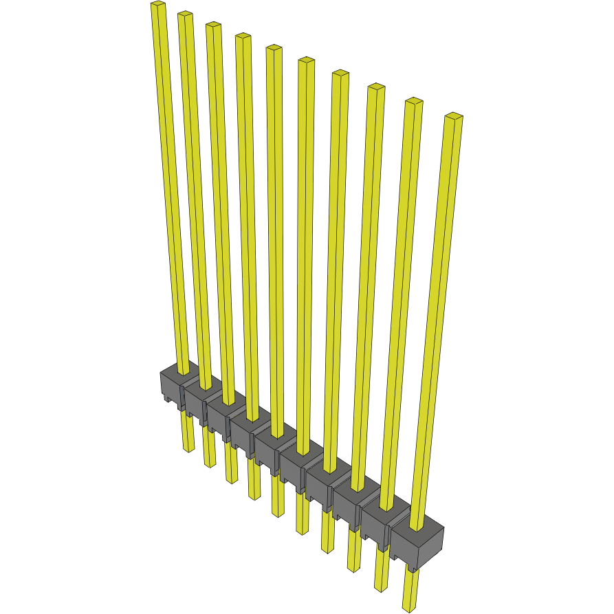 Samtec-MTSW-110-21-S-S-1125 Steckverbinderleisten und Leiterplattenbuchsen Conn Unshrouded Header HDR 10 POS 2.54mm Solder ST Top Entry Thru-Hole Bulk