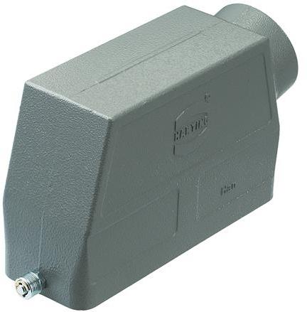 HARTING-09300240541 抽缩起动适配器 Hood 90° 24B Shell Size Powder Die Cast Aluminum Single Lock Han®