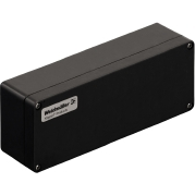 Weidmuller-1306040000 Boîtes, boîtiers et supports Klippon POK (polyester Empty enclosure), Emp-ty Enclosure, Height 75 mm, Width 230 mm, Depth 56 mm, Material Glass fiber-reinforced Polyester, Untreated, Polished, Black