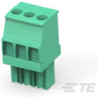 TE Connectivity-1986370-3 Steckverbinder, Klemmenblöcke Conn Eurostyle Block F 3 POS 3.5mm Screw ST Cable Mount 11A/Contact