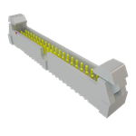 Conn Ejector Header HDR 40 POS 2mm Solder ST Top Entry Thru-Hole Tube